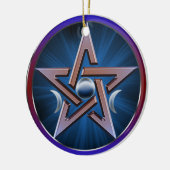 MondgöttinPentagram Keramik Ornament (Links)