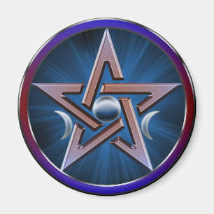 Mondgöttinpentagram-Magnet Magnet
