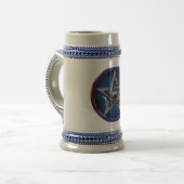 Mondgöttinpentagram-Tasse Bierglas (Vorderseite Links)