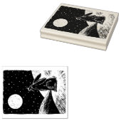 Mondhase im Schnee Gummistempel (Stempel)