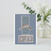 Mondhase Postkarte (Stehend Vorderseite)