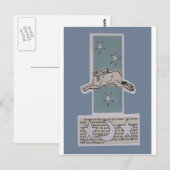 Mondhase Postkarte (Vorne/Hinten)