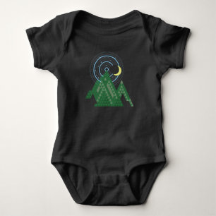 Mondhimmel im Gebirge Baby Strampler