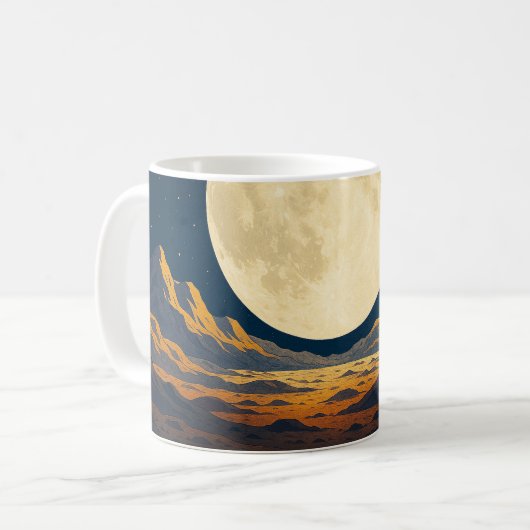 Mondhorizont Kaffeetasse (Vorderseite Links)