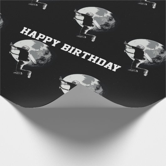 Mondjagd - Schwanz-Peitsche-Scooter-Stunt Geschenkpapier (Ecke)