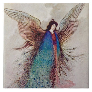„Mondjungfrau“ Feen-Kunst von Warwick Goble Fliese