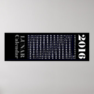 Mondkalender 2016 poster