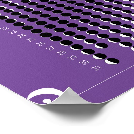 Mondkalender 2020 - Lila Poster (Ecke)