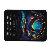 Mondkalender 2024 Mondkreislauf Südhalbkugel Magnet (Horizontal)