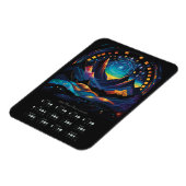 Mondkalender 2024 Mondkreislauf Südhalbkugel Magnet (Linke Seite)