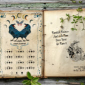 MONDKALENDER 2026,  Krähenmond, Wicca Hexenmond Poster
