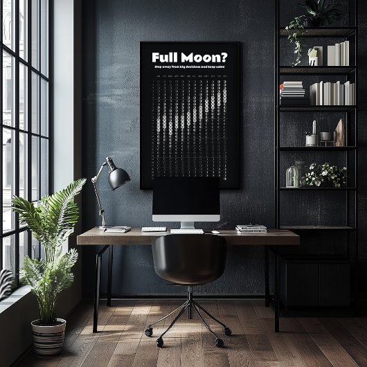 Mondkalender für Terminierungsentscheidungen Poster