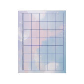 Mondkalender und Himmelsästhetischer Leerkalender Notizblock (Rotiert)