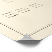 Mondkarte Poster (Ecke)
