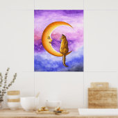 Mondkatze 673 poster (Küche)
