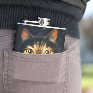 Mondkatze Flachmann