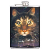 Mondkatze Flachmann (Vorderseite)