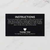 Mondkerze Visitenkarte (Rückseite)