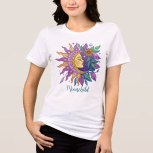 Mondkind Weiß Tri-Blend Shirt