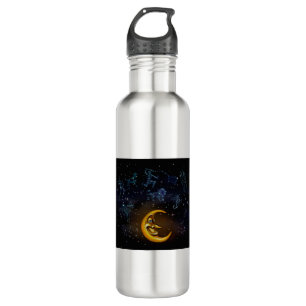 Mondkonstellationen Edelstahlflasche