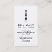 *~* Mondkosmie - Mondphasen - Universum Shaman Visitenkarte (Rückseite)