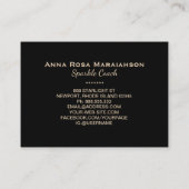 *~* Mondkosmische Sterne Gold-Spargel-Glitzer Sun Visitenkarte (Rückseite)