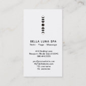 ** Mondkosmischer Mond durchläuft Universum-Schama Visitenkarte (Rückseite)