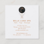 *~* Mondkosmischer Mondschaman-Universum Quadratische Visitenkarte (Rückseite)