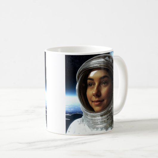 Mondkosmonaut Kaffeetasse (VorderseiteRechts)