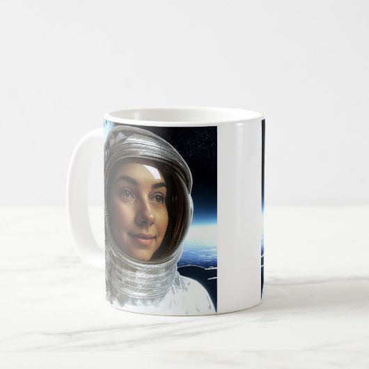 Mondkosmonaut Kaffeetasse (Vorderseite Links)