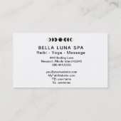 *~* Mondkosmos Mondphasen Universum Shaman Visitenkarte (Rückseite)