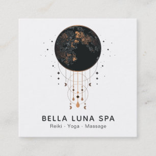 *~* Mondkosmos Moon Shaman Universum Quadratische Visitenkarte