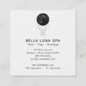 *~* Mondkosmos Moon Shaman Universum Quadratische Visitenkarte (Rückseite)