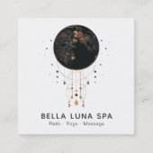 *~* Mondkosmos Moon Shaman Universum Quadratische Visitenkarte (Vorderseite)