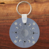 Mondkreislauf - keltischer Knoten Schlüsselanhänger (Vorderseite)