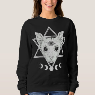 Mondkreislauf okkultistisch Pentagram Alle sehen A Sweatshirt