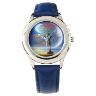 Mondlandschaft-Bonsai  Armbanduhr