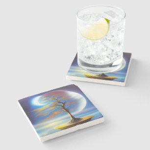 Mondlandschaft-Bonsai Steinuntersetzer