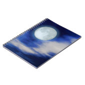 Mondlandschaft mit Mondwolken Notizblock (Linke Seite)