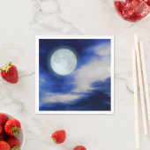 Mondlandschaft mit Mondwolken Serviette (Beispiel)