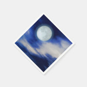 Mondlandschaft mit Mondwolken Serviette (Ecke)