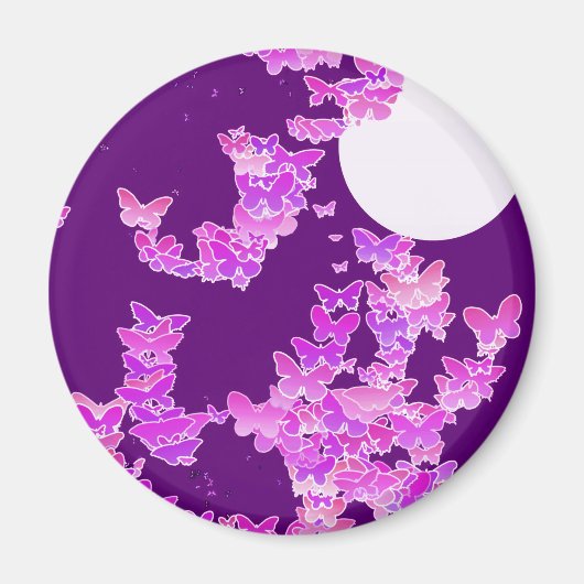 Mondlandschaft mit Schmetterlingen - Orchideen, Am Magnet (Vorne)