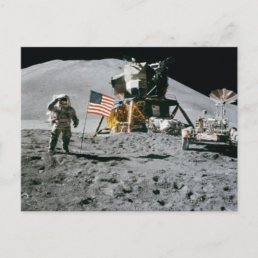 Mondlandung apollo 15 Mondmodul nasa 1971 Postkarte (Vorderseite)