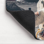 Mondlandungsastronaut Mousepad (Ecke)
