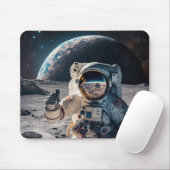 Mondlandungsastronaut Mousepad (Mit Mouse)