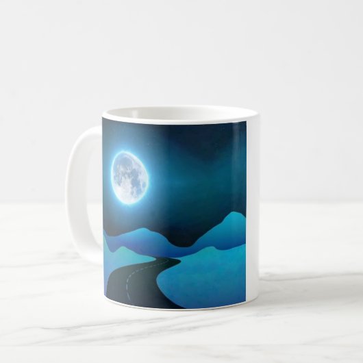 Mondleuchte Kaffeetasse (Vorderseite Links)