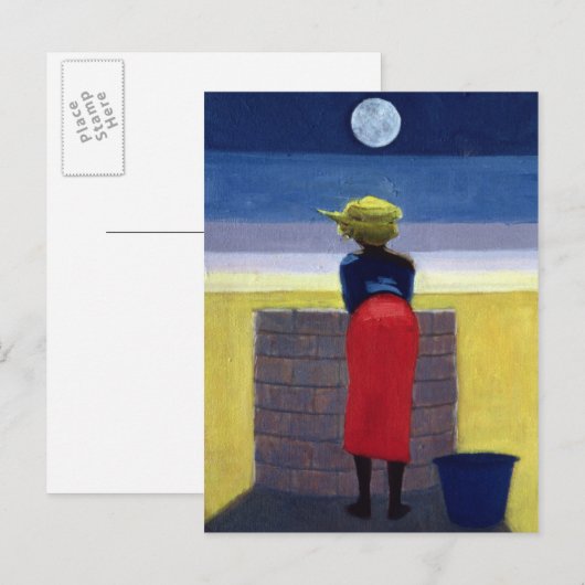 Mondlicht Abend 2001 Postkarte (Vorne/Hinten)