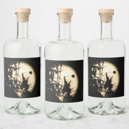 Mondlicht Alkoholflaschenetikett