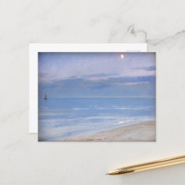 Mondlicht am Skagen Beach von P.S. Krøyer, Art Postkarte