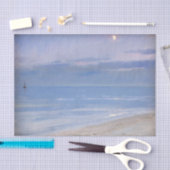 Mondlicht am Skagen Beach von P.S. Krøyer, Art Seidenpapier (Handwerk)